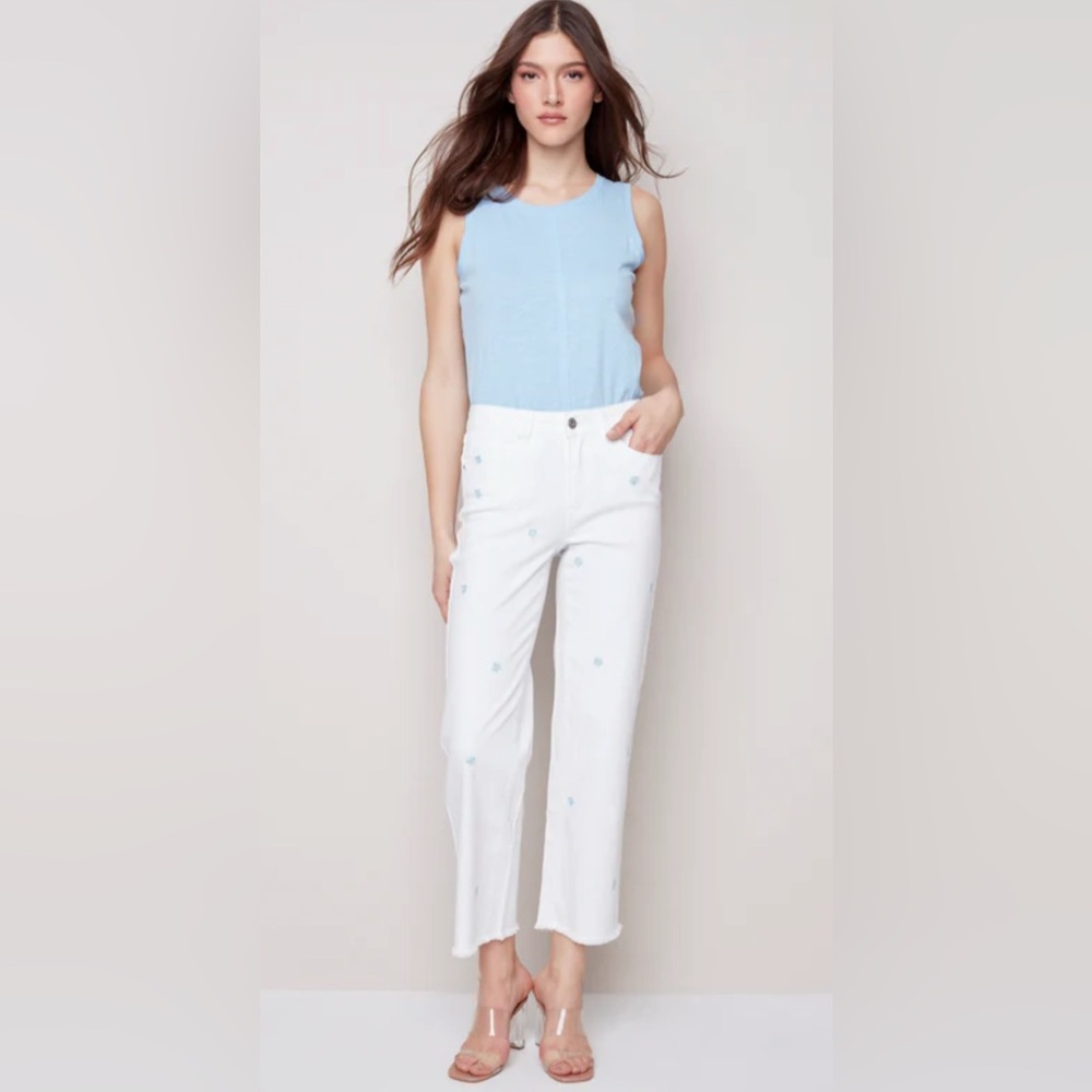 Charlie B Daisy Print jeans